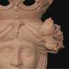 Testa h 40 limoni grezza in terracotta femmina  - 2
