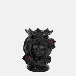 Testa h 15 c/perline rosse black line femmina - 1 Testa h 15 c/perline rosse black line femmina - 1