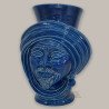 Testa h 30 Blu Integrale uomo corona liscia - Teste di moro moderne Sofia Ceramiche  - 1