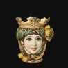 Ceramic Head with lemons h 25 green/orange male  - 4